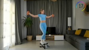 Тренировка на МИНИ СТЕППЕРЕ на все тело с гантелями ил