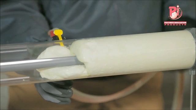 Производство трубы в ППУ изоляции / Заливка трубы пенополиуретаном смотреть онлайн