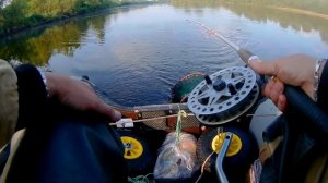 Березина. Рыбалка в проводку с кормушкой,с лодки.