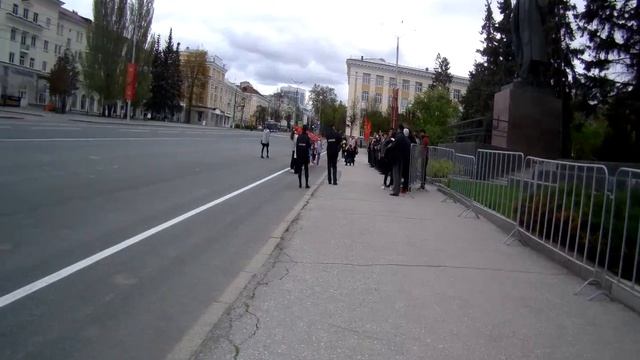 полиция контролировала церемонию приёма в пионеры в Ч