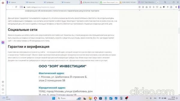 Zorg Investments обман или нет, отзывы трейдеров о компании