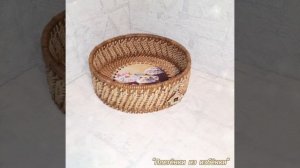 Пасхальная корзиночка в технике корневого плетения