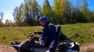 Неудачная поездка на  самодельном картинге в деревню ?