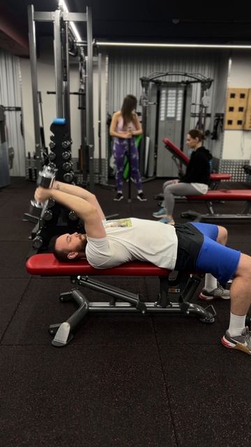 Французский жим гантелей лёжа смотреть онлайн