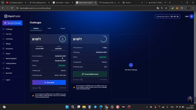 Hyrotrader обзор крипто проп компании, мой опыт