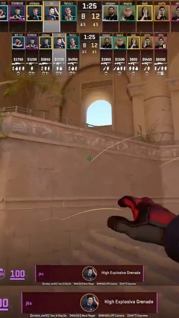 Полезные гранаты от Jks для А опорника на Anubis #cs2 #csgo #jkssb