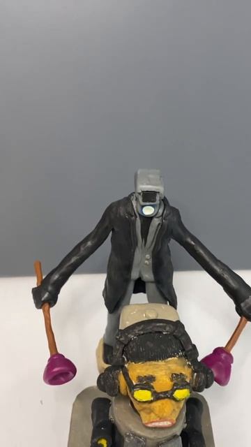 Skibidi Toilet Clay Art #shorts смотреть онлайн