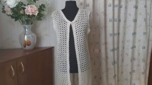 Женский жилет крючком