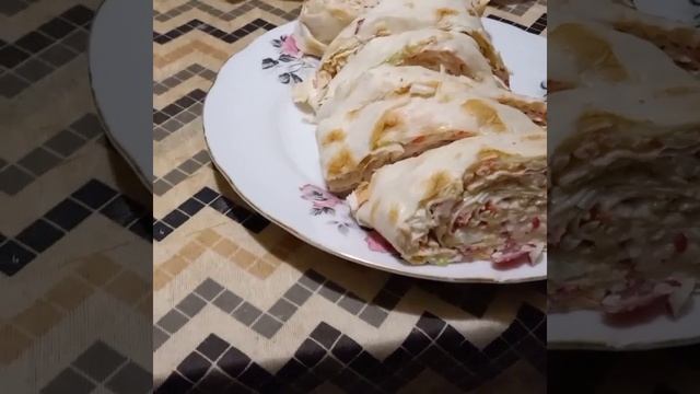 Рулет из лаваша смотреть онлайн