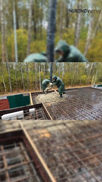 Вот мы и дошли до заливки перекрытия 2 этажа в д.Зименк? смотреть онлайн