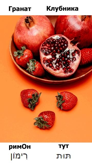 Слова на иврите с транскрипцией / Гранат - римОн Клубни смотреть онлайн