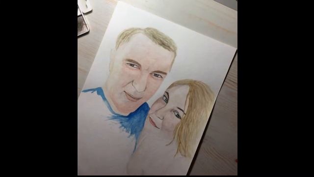 Портрет пары акварелью | Watercolor speedpaint | Portrait of the couple смотреть онлайн