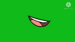 Анимация рта на зелёном фоне 👌