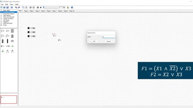 CEDAR Logic Simulator: управление работой кондиционеров