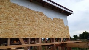 ОБШИЛ и ПОКРАСИЛ OSB каркасный сарай.