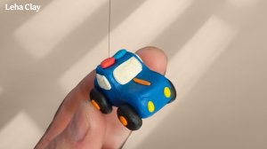 Как слепить Полицейскую Машину из пластилина / Полицейский Автомобиль из пластилина