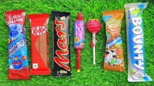 Аппетитное видео Asmr-видео с распаковкой леденцовых конфет Asmr-видео с открытием и шоколадно-марме