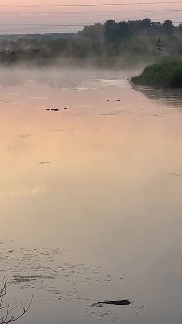 Красивый рассвет на озере #кайф #2023 #природа #рыбалка #о