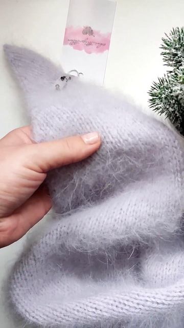 Бактус спицами из пряжи Пух норки #вяжуназаказ #тюмень #бактусспицами #knitting #бактусизангоры смотреть онлайн