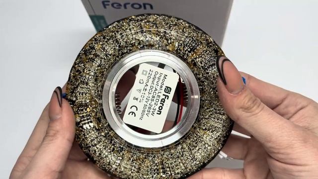 Точковий світильник FERON CD830 MR16 чорний-золото з LED підсв? смотреть онлайн