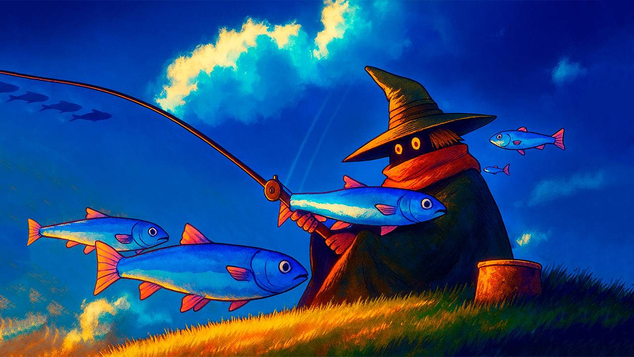 Неуловимая РЫБА и ГРУСТНЫЙ РЫБАК мультфильм Hooked