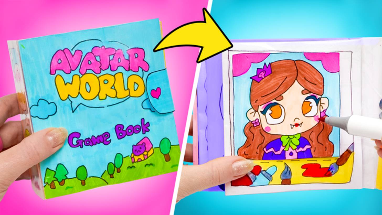 📚Книга-игра «Мир аватаров» 🎨 Весёлая игрушка для детей смотреть онлайн