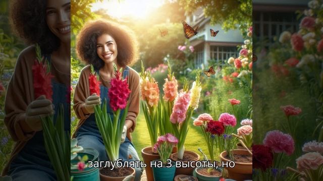 Как сажать гладиолусы легко и просто мой секретный ме?
