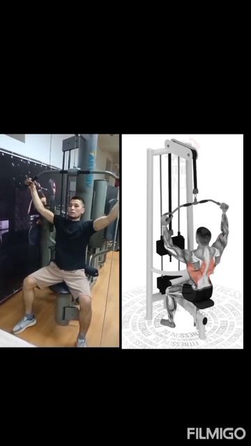 Вертикальная тяга параллельным широким хватом к груд? смотреть онлайн