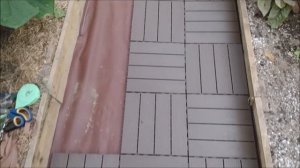 Делаем дорожку в теплице из пластиковой плитки (с2э14)