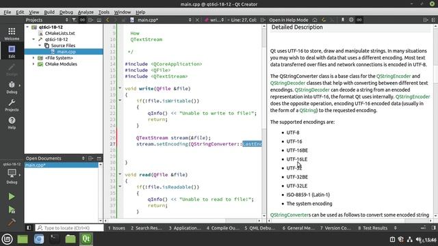 12. QTextStream смотреть онлайн