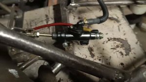 тормоза на картинг, с двигателем от мотоцикла!