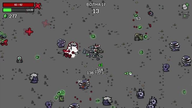 Brotato: за Ученика. жёсткий парень оказался