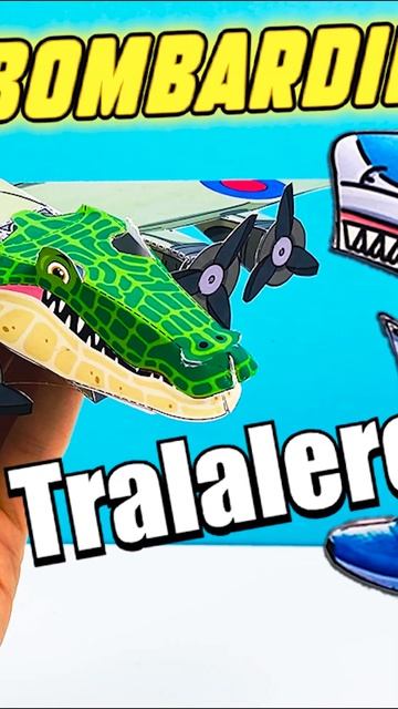 Тралалеро Тралала и Крокодило Бомбардиро мемы смотреть онлайн