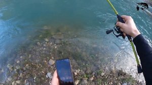 Горная рыбалка. Форель на спиннинг. Трофейная форель н