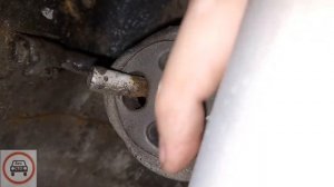 Лада Гранта (Часть_2) Ставим новый резонатор на Болты М8