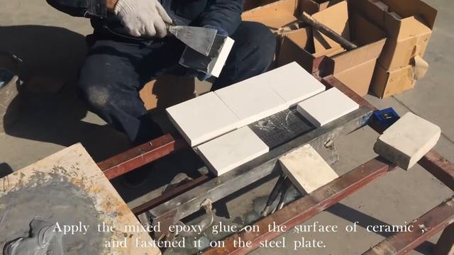 Как наклеить износостойкую керамику на металл