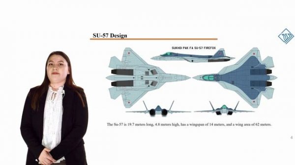 Татьяна Черняева. Доклад о самолете SU-57 пятого поколения на конкурсе "hasten to do good!”