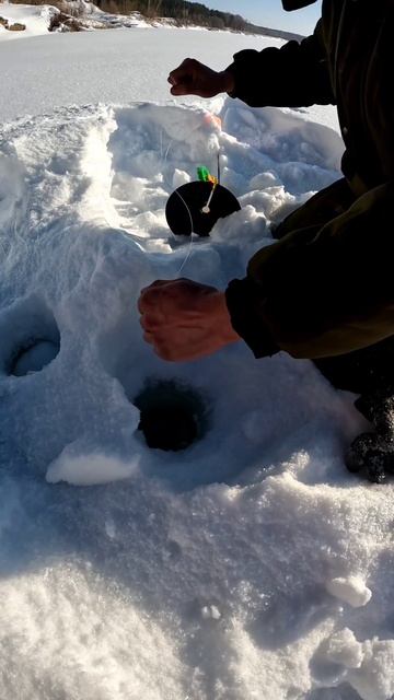 Щука на Иртыше. Рыбалка в -30 🥶 #fishing #рыбалка #winter #shorts