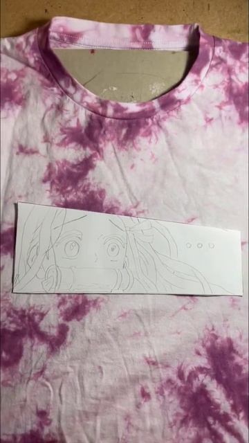 Аниме рисунок на футболке Незуко "Клинок, рассекающий демонов" смотреть онлайн