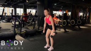 Становая тяга с гантелями