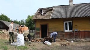 Снесли половину Дома. Начало ремонта Лесного Хутора.  Проливной дождь