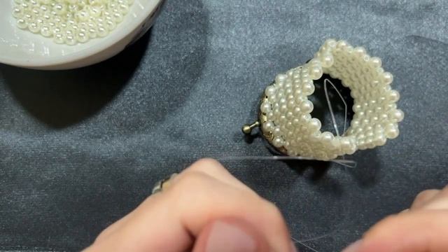 МК мини-фермуар из бусин смотреть онлайн