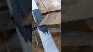Покраска столба для забора