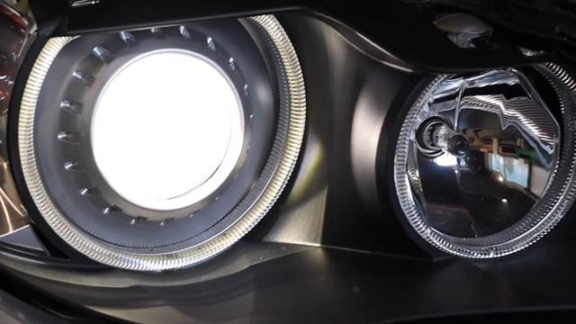 BI-LED вместо убитого галогена. BMW 5 E60. Полный тюнинг фар. смотреть онлайн