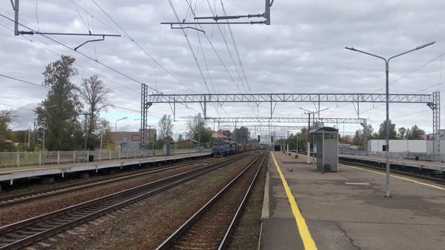 Сборник поездов со станции Сиверская. Период съемки: о смотреть онлайн