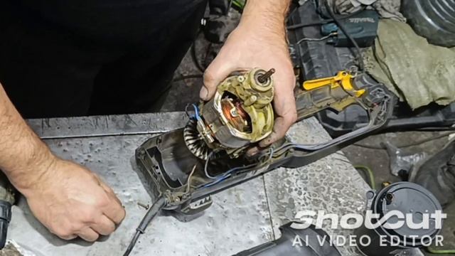 Hüter GET 1200 SL двигатель работает - леска не вращается