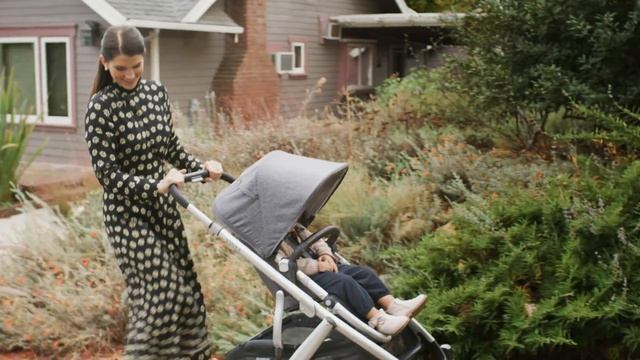 Коляска UPPAbaby VISTA V2 на прогулке смотреть онлайн