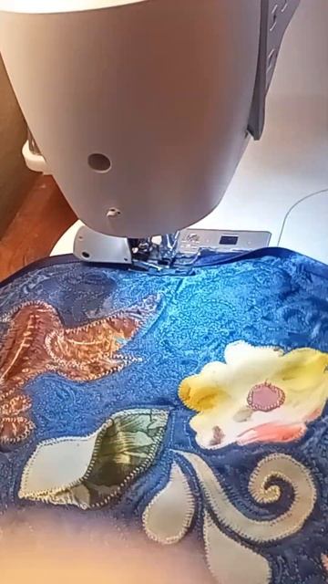 Лето, ах лето... скатерть, выполнена свободно-ходовой с?