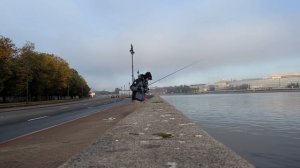 Рыбалка на Неве.Окунь на Дроп-шот и Отводной поводок.#р
