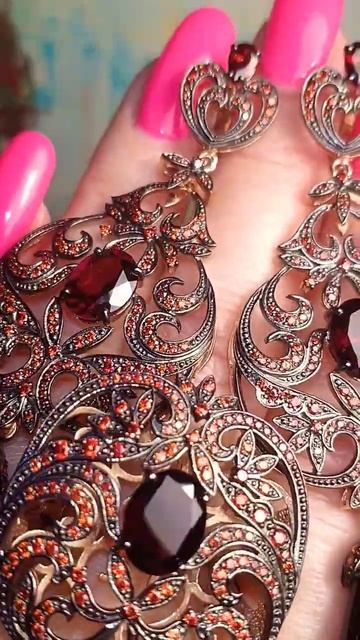 👑 ГРАНАТЫ ПИРОПЫ ❤️ РУССКИЙ СТИЛЬ РОСКОШИ 👑 РОДИЙ С смотреть онлайн